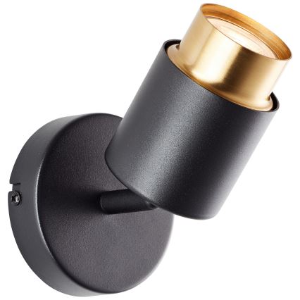Brilliant - Kinkiet punktowy LED COVELO 1xGU10/5W/230V czarny/złoty