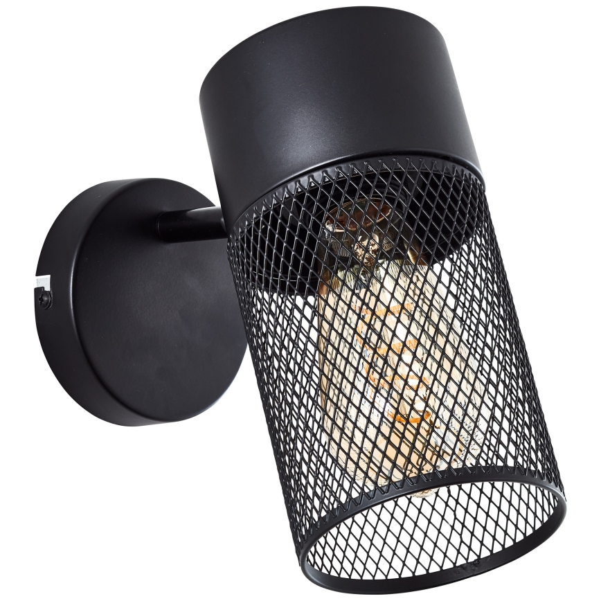 Brilliant - Kinkiet ścienny punktowy KAMOLO 1xE27/40W/230V czarny