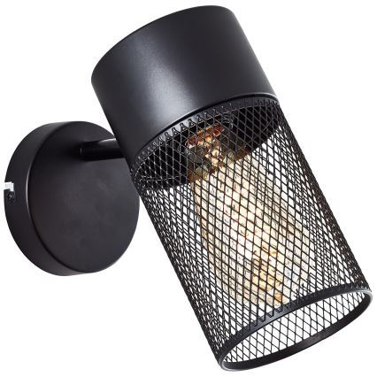 Brilliant - Kinkiet ścienny punktowy KAMOLO 1xE27/40W/230V czarny