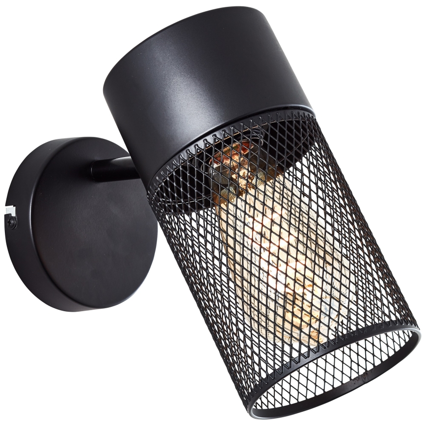 Brilliant - Kinkiet ścienny punktowy KAMOLO 1xE27/40W/230V czarny