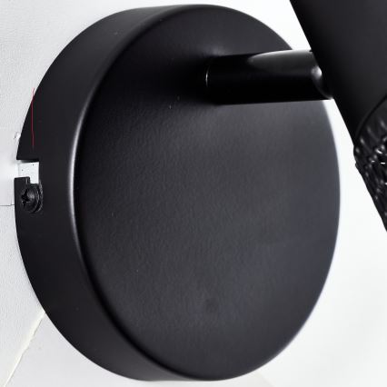 Brilliant - Kinkiet ścienny punktowy KAMOLO 1xE27/40W/230V czarny