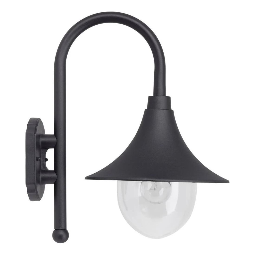 Brilliant - Kinkiet zewnętrzny BERNA 1xE27/60W/230V IP44 czarny