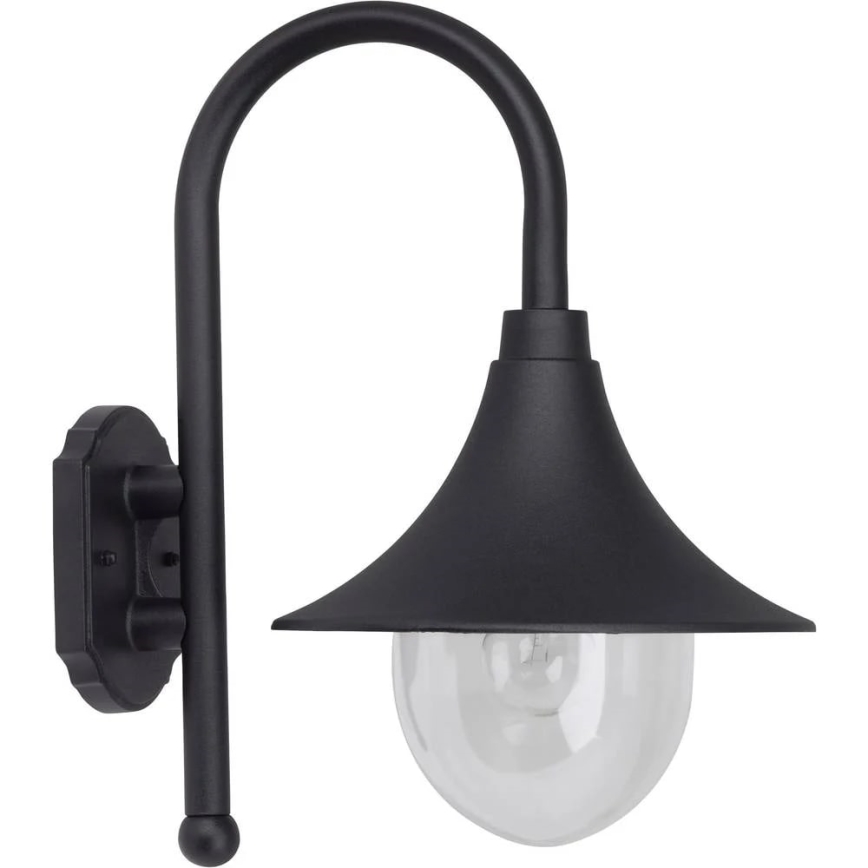 Brilliant - Kinkiet zewnętrzny BERNA 1xE27/60W/230V IP44 czarny