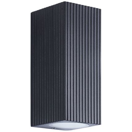 Brilliant - Kinkiet zewnętrzny JELANI 2xGU10/10W/230V IP44 czarny