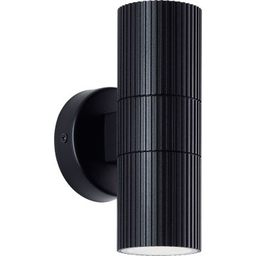 Brilliant - Kinkiet zewnętrzny KEOLA 2xGU10/10W/230V IP44 czarny