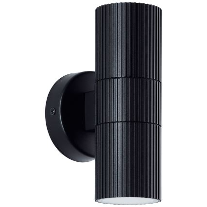 Brilliant - Kinkiet zewnętrzny KEOLA 2xGU10/10W/230V IP44 czarny