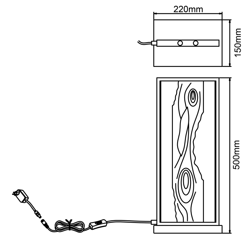 Brilliant - Lampa biurkowa LED CHAUMONT LED/10W/230V sosna