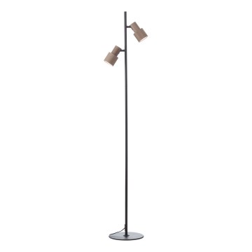 Brilliant - Lampa podłogowa CADIZ 2xGU10/10W/230V brąz
