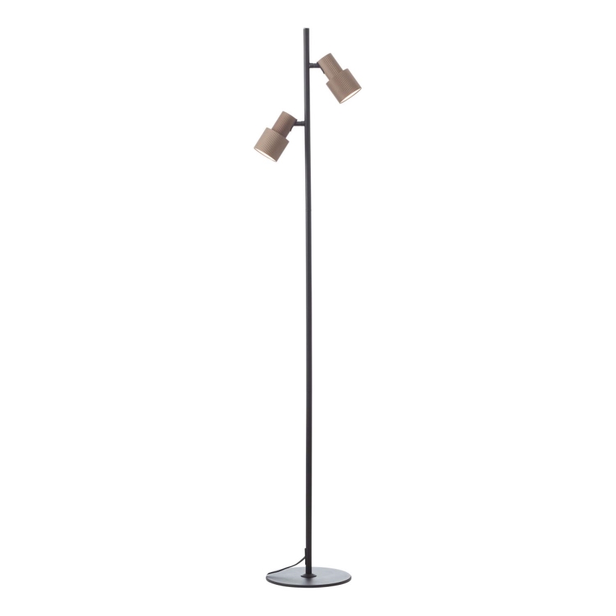 Brilliant - Lampa podłogowa CADIZ 2xGU10/10W/230V brąz
