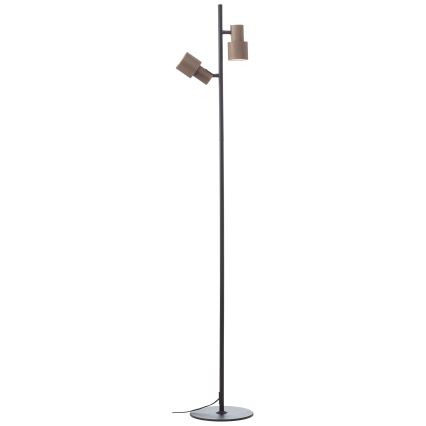 Brilliant - Lampa podłogowa CADIZ 2xGU10/10W/230V brąz