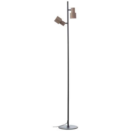 Brilliant - Lampa podłogowa CADIZ 2xGU10/10W/230V brąz