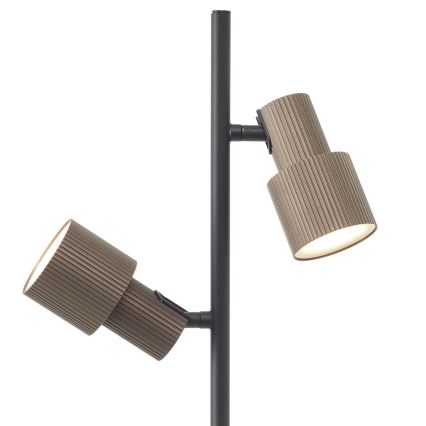 Brilliant - Lampa podłogowa CADIZ 2xGU10/10W/230V brąz