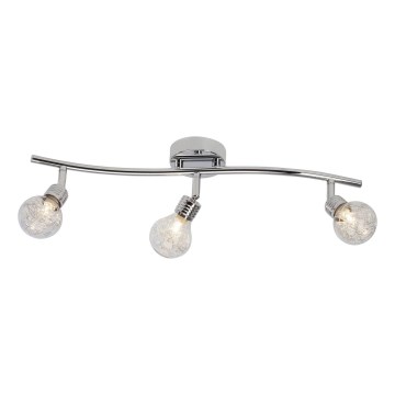 Brilliant - Lampa punktowa BULB 3xG9/28W/230V błyszczący chrom
