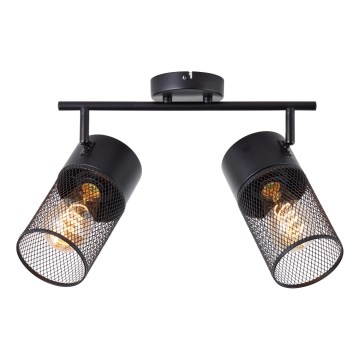 Brilliant - Lampa punktowa KAMOLO 2xE27/40W/230V czarna
