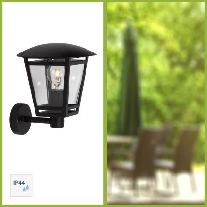Brilliant - Lampa ścienna zewnętrzna RILEY 1xE27/40W/230V IP44 czarna