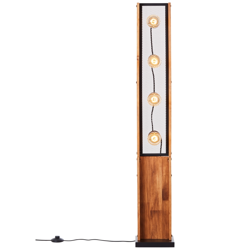 Brilliant - Lampa stojąca CALANDRA 4xE27/42W/230V sosna
