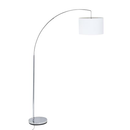 Brilliant - Lampa stojąca CLARIE 1xE27/60W/230V matowy chrom/biały