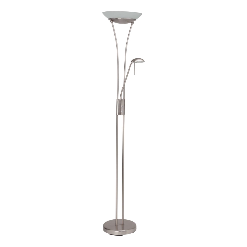Brilliant - Lampa stojąca LED FINN ściemnialna 2xLED/13W/230V matowy chrom