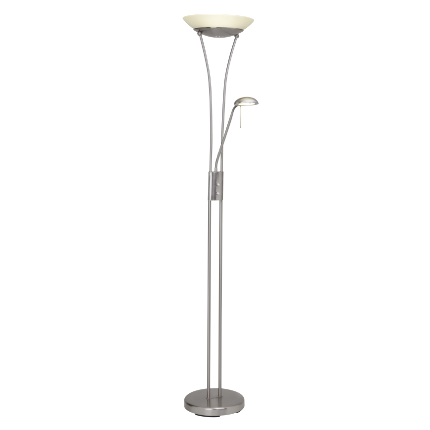 Brilliant - Lampa stojąca LED FINN ściemnialna 2xLED/13W/230V matowy chrom