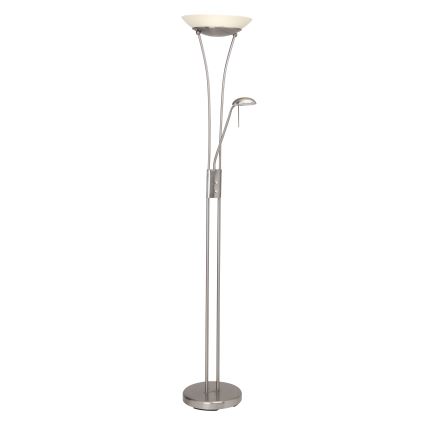 Brilliant - Lampa stojąca LED FINN ściemnialna 2xLED/13W/230V matowy chrom