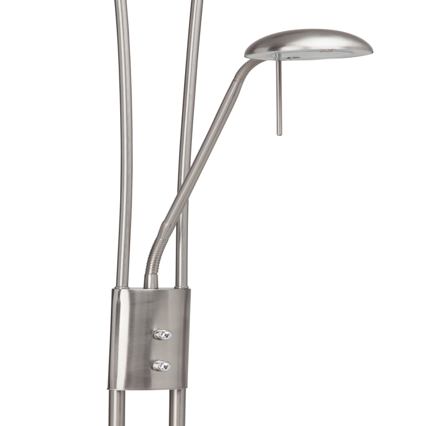 Brilliant - Lampa stojąca LED FINN ściemnialna 2xLED/13W/230V matowy chrom