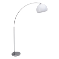 Brilliant - Lampa stojąca VESSA 1xE27/60W/230V chrom połysk/biały