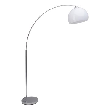 Brilliant - Lampa stojąca VESSA 1xE27/60W/230V chrom połysk/biały
