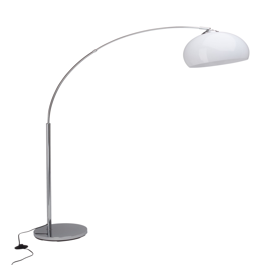 Brilliant - Lampa stojąca VESSA 1xE27/60W/230V chrom połysk/biały
