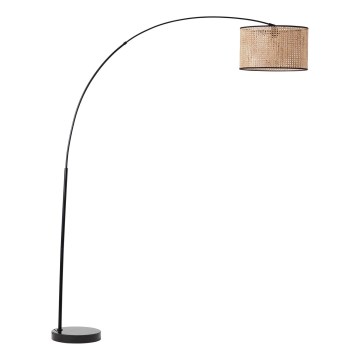 Brilliant - Lampa stojąca WILEY 1xE27/60W/230V czarna/beżowa