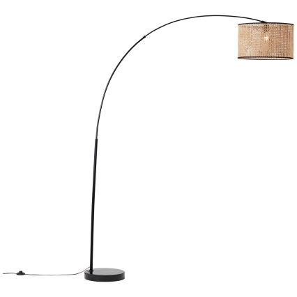 Brilliant - Lampa stojąca WILEY 1xE27/60W/230V czarna/beżowa