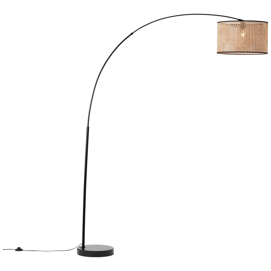 Brilliant - Lampa stojąca WILEY 1xE27/60W/230V czarna/beżowa