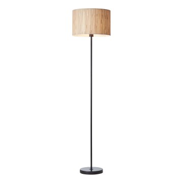 Brilliant - Lampa stojąca WIMEA 1xE27/52W/230V czarna/beżowa