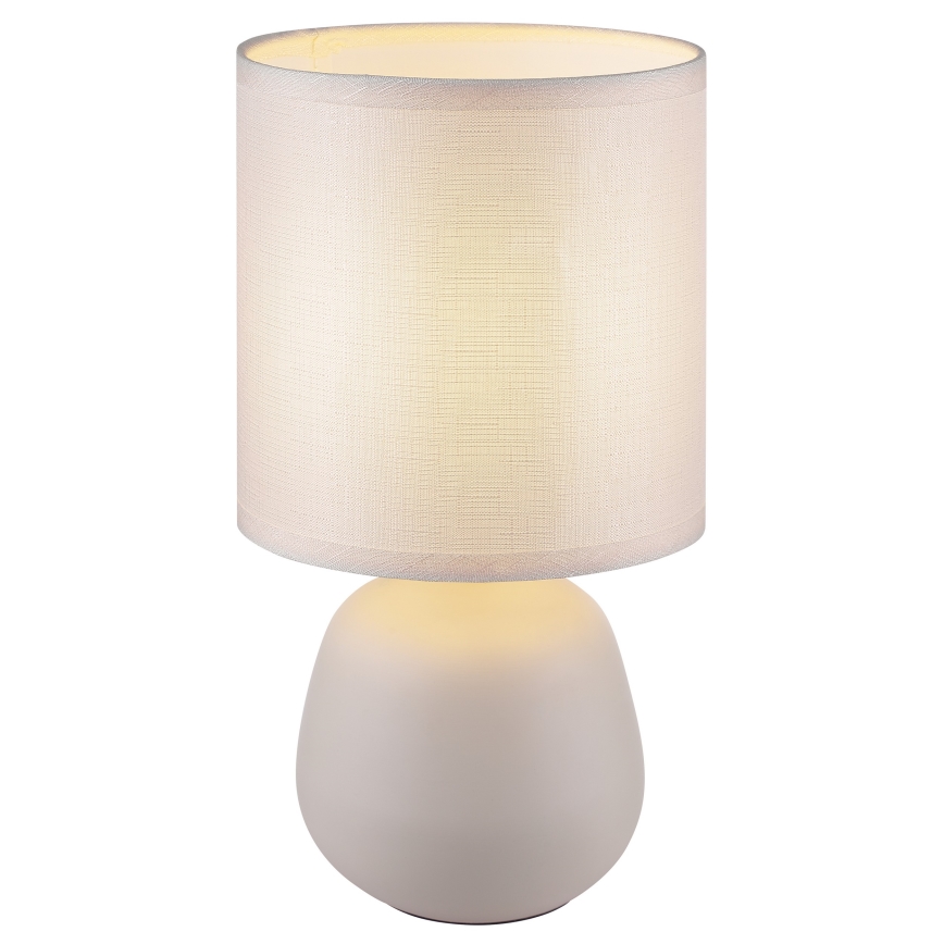 Brilliant - Lampa stołowa AUREA 1xE14/20W/230V biała