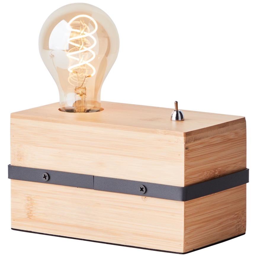 Brilliant - Lampa stołowa BENNY 1xE27/40W/230V bambus