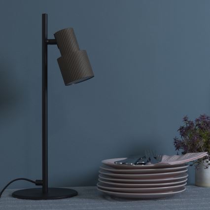 Brilliant - Lampa stołowa CADIZ 1xGU10/10W/230V brąz