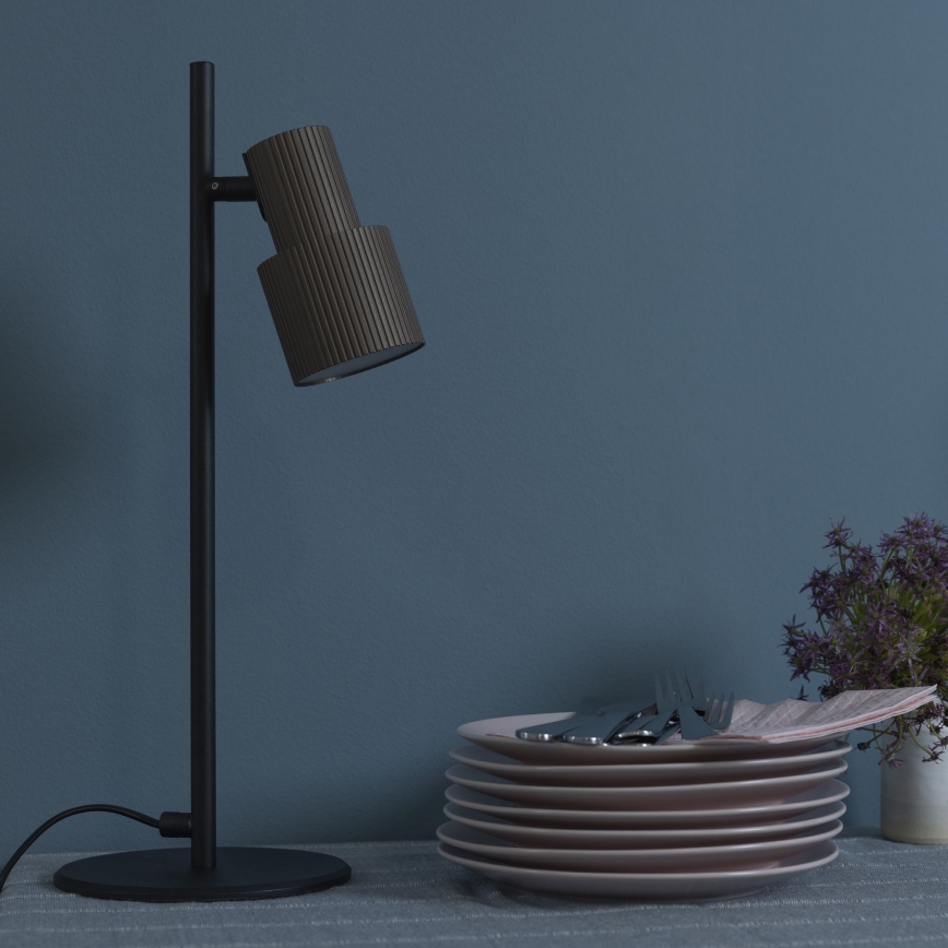 Brilliant - Lampa stołowa CADIZ 1xGU10/10W/230V brąz