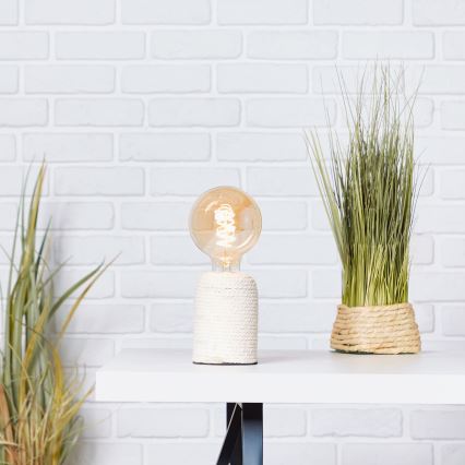 Brilliant - Lampa stołowa CARDU 1xE27/40W/230V beżowa