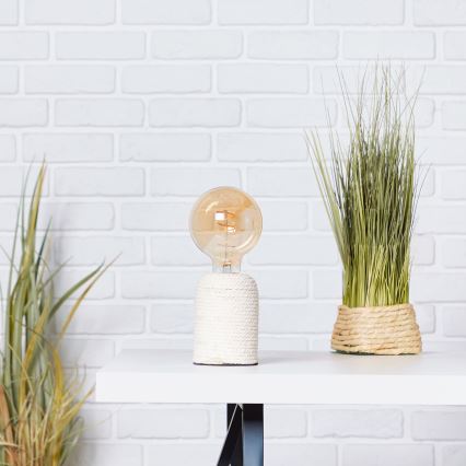 Brilliant - Lampa stołowa CARDU 1xE27/40W/230V beżowa