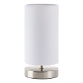 Brilliant - Lampa stołowa CLARIE 1xE14/40W/230V matowy chrom/biały