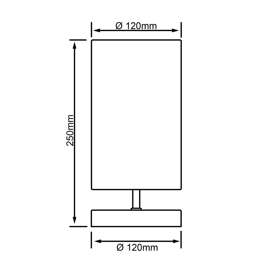 Brilliant - Lampa stołowa CLARIE 1xE14/40W/230V matowy chrom/biały
