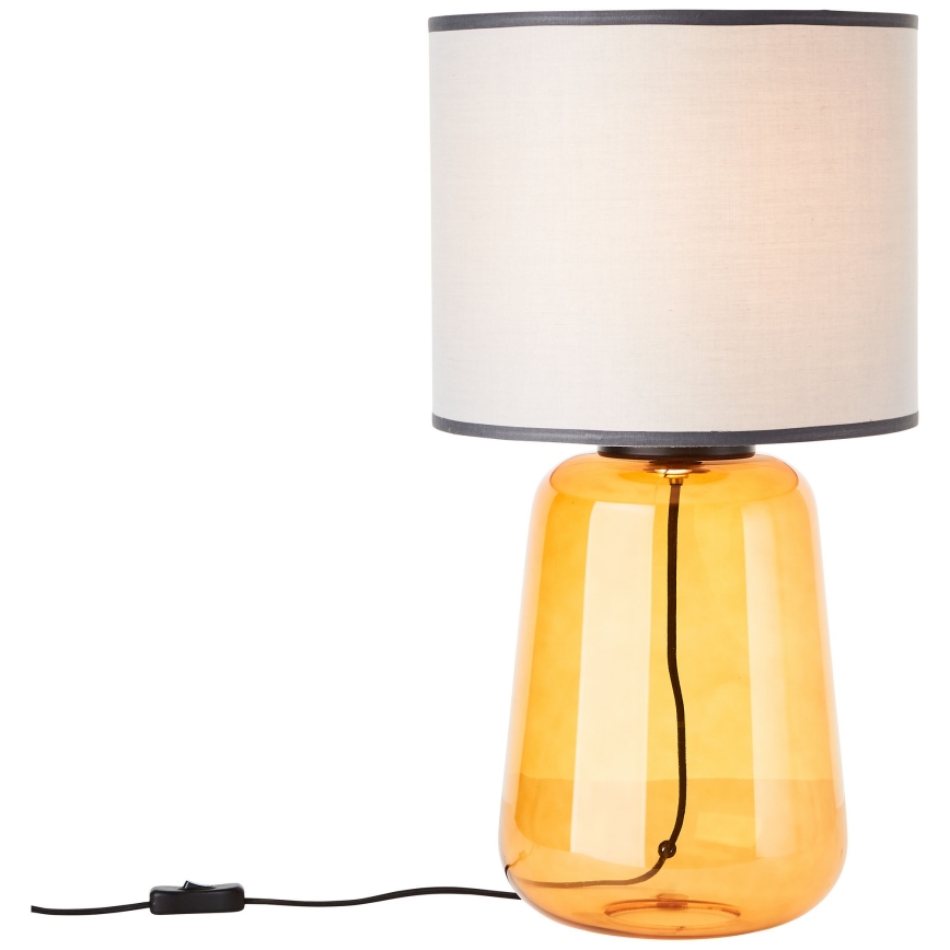 Brilliant - Lampa stołowa HYDRA 1xE27/60W/230V żółta