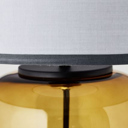 Brilliant - Lampa stołowa HYDRA 1xE27/60W/230V żółta