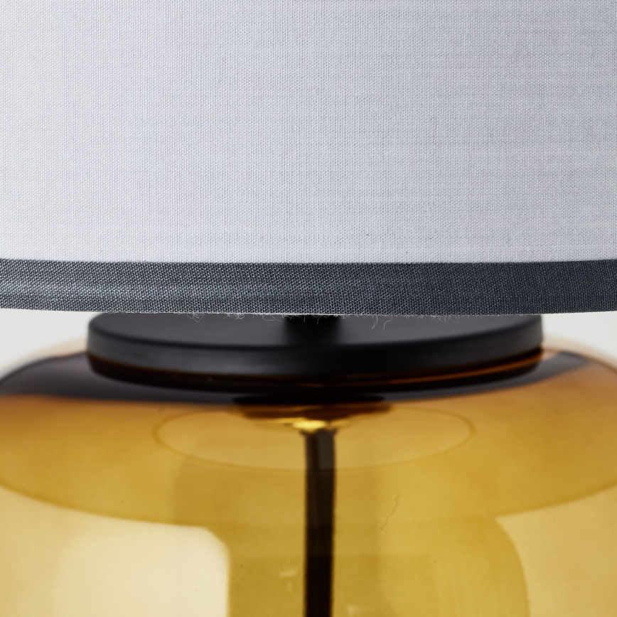 Brilliant - Lampa stołowa HYDRA 1xE27/60W/230V żółta