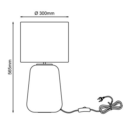 Brilliant - Lampa stołowa HYDRA 1xE27/60W/230V żółta
