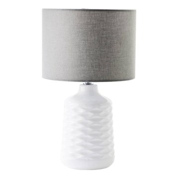 Brilliant - Lampa stołowa ILYSA 1xE14/40W/230V biała/szara