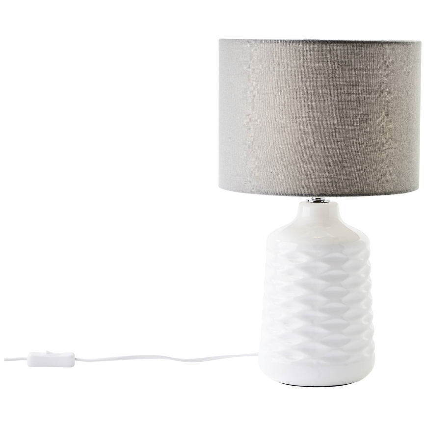 Brilliant - Lampa stołowa ILYSA 1xE14/40W/230V biała/szara