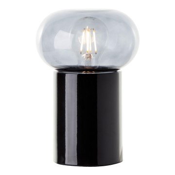 Brilliant - Lampa stołowa KNUT 1xE27/25W/230V czarna/przezroczysta