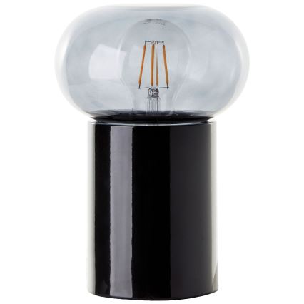 Brilliant - Lampa stołowa KNUT 1xE27/25W/230V czarna/przezroczysta