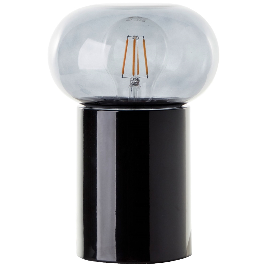 Brilliant - Lampa stołowa KNUT 1xE27/25W/230V czarna/przezroczysta
