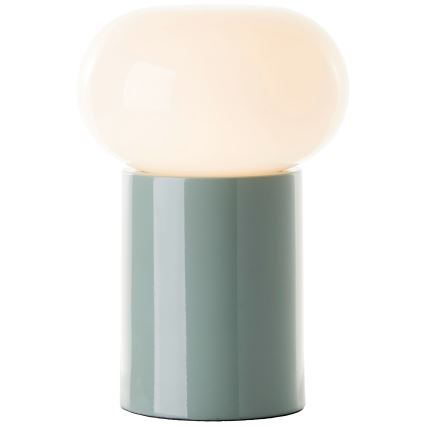 Brilliant - Lampa stołowa KNUT 1xE27/25W/230V zielona/biała